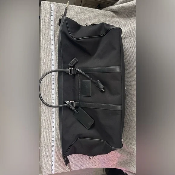 Coach Sleek Black Men's Duffel Bag - Picture 16 of 16